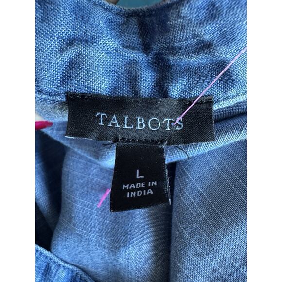 6 for $20 talbots chambray shirt L - Picture 4 of 5
